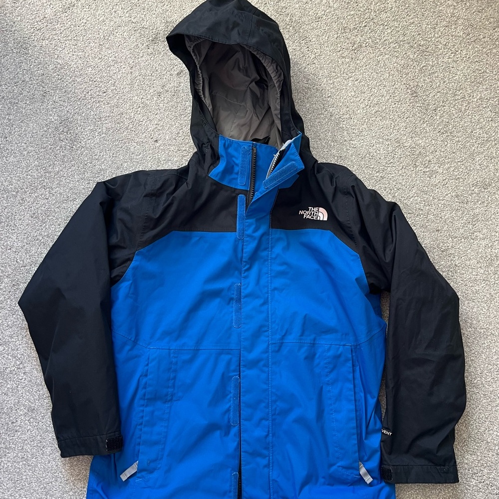The North Face Kids Blue and Black Jacket